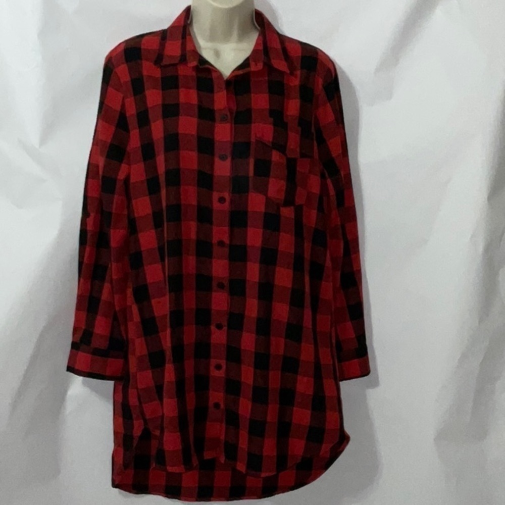Kori America Plaid Top, Size S